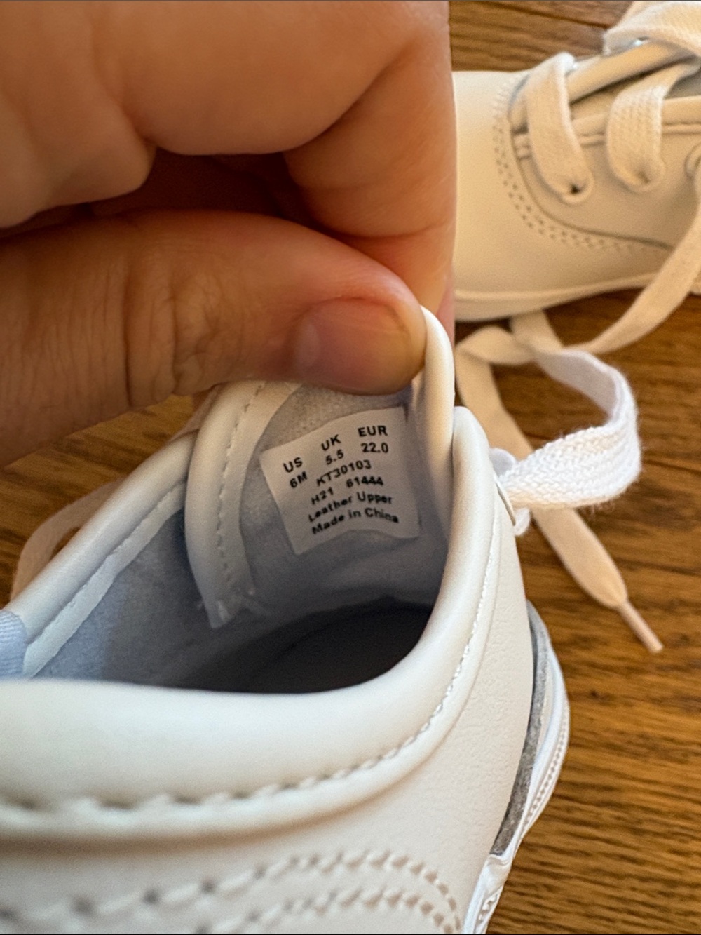 Keds Kids White Lace-Up Canvas Sneakers - Picture 3 of 4